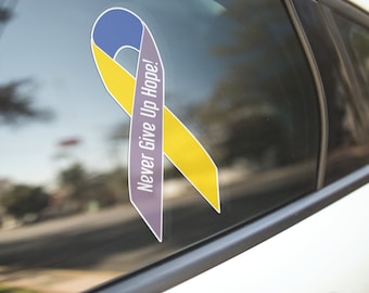 Calcomanía de concientización sobre el cáncer de vejiga, calcomanía de coche, calcomanía de camión, calcomanía de computadora portátil, calcomanía de ventana