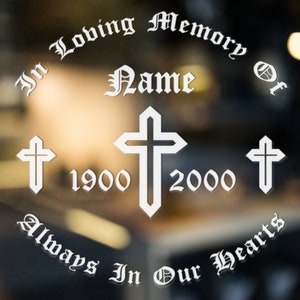 In Loving Memory Decal, Family Friends Memorial Decal, Car Decal, Truck Decal, Laptop Decal, Window Decal, Remembrance Gift, persone care