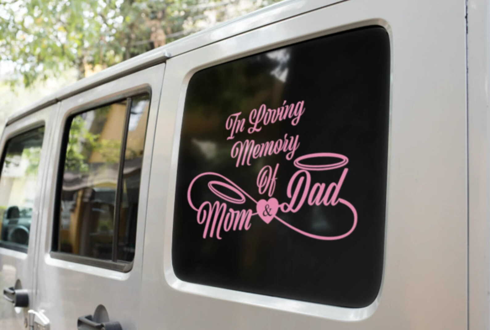In Loving Memory Decal, Mom and Dad Memorial Decal, Car Decal, Truck ...