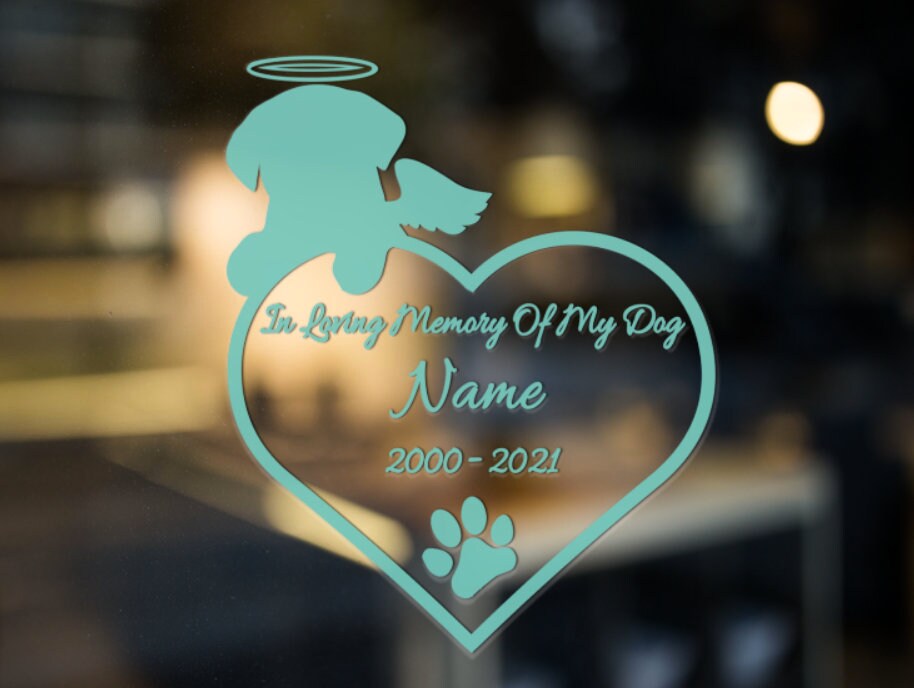 In Loving Memory of My Dog Vinyl Decal Sticker for Car Truck Etsy