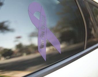 Calcomanía de concientización sobre el cáncer, calcomanía de coche, calcomanía de camión, calcomanía de computadora portátil, calcomanía de ventana