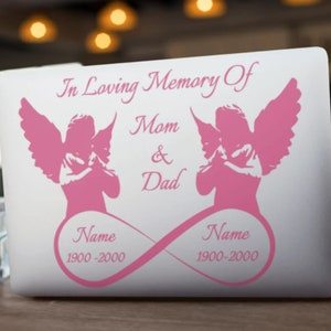 In Loving Memory Decal, Mom and Dad Memorial Decal, Car Decal, Truck ...