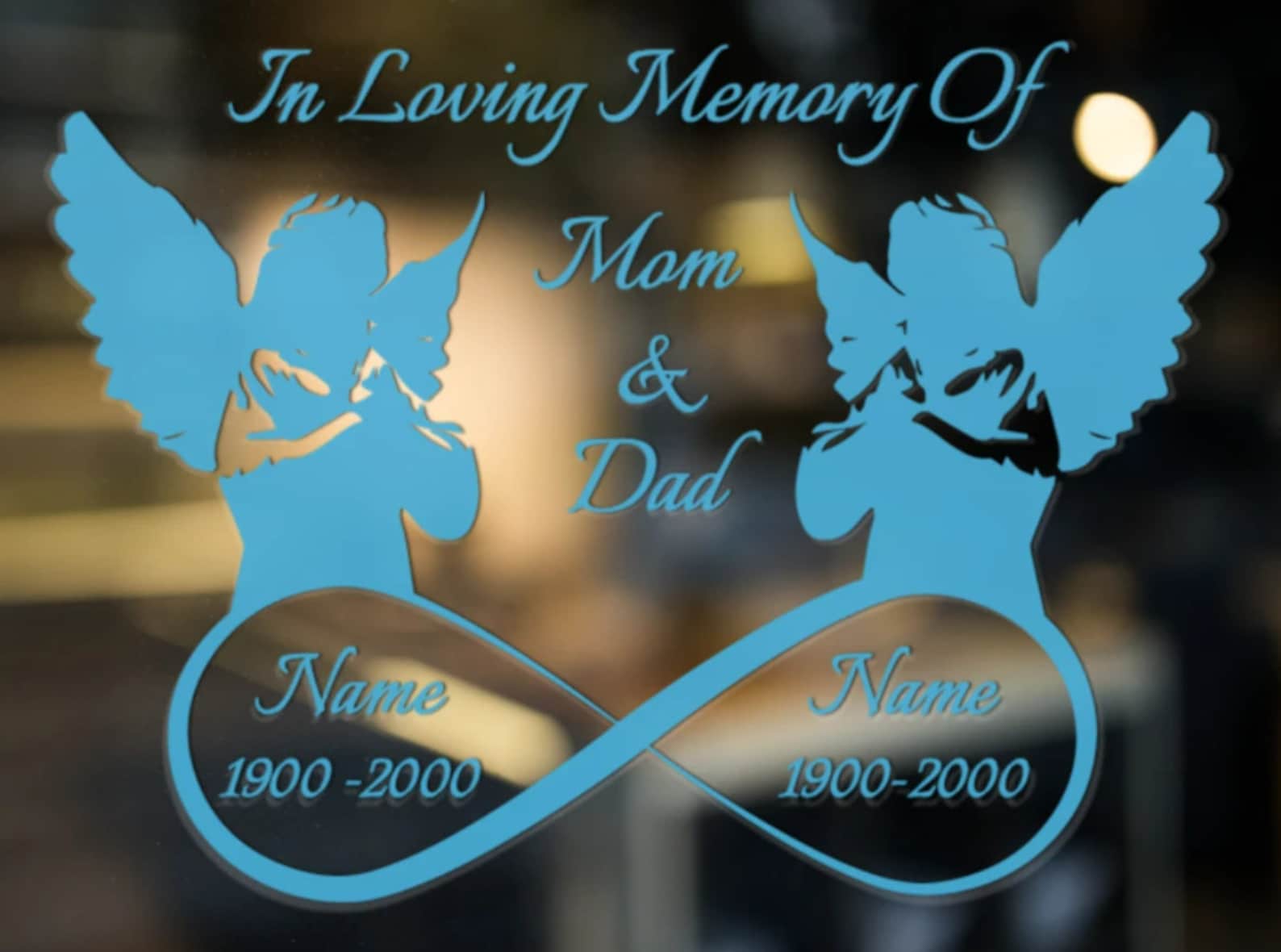 In Loving Memory Decal, Mom and Dad Memorial Decal, Car Decal, Truck ...
