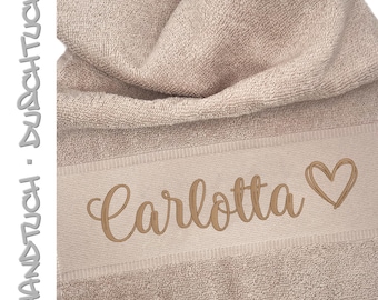 Toalla personalizada con nombre / Toalla de invitados bordada / Toalla de baño bordada / Toalla personalizada con nombre / Toalla de regalo