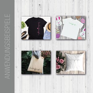 May include: Four different items with the text "live love laugh" printed on them. A black t-shirt, a white t-shirt, a tote bag, and a white pillow.