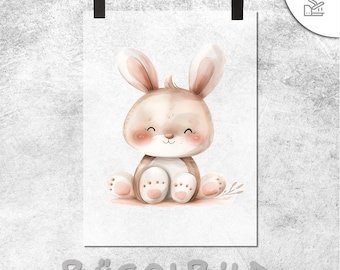 Conejo de Pascua termoadhesivo / Parche de Pascua termoadhesivo / Película de conejo de Pascua termoadhesiva / Impresión DTF / Transferencia DTF