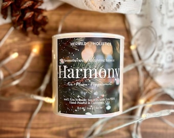 Harmony, Aromaterapeutyczna świeca sojowa, Świeca z wosku sojowego, Świeca zapachowa, Naturalna świeca z olejkami eterycznymi, Ekologiczna, Nietoksyczna
