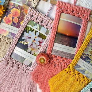 Macrame Photo Holder, Macrame Photo Frame, Macrame Accessories, Macrame Wall Decor, Macrame Wall Hanging, Boho Wall Decor