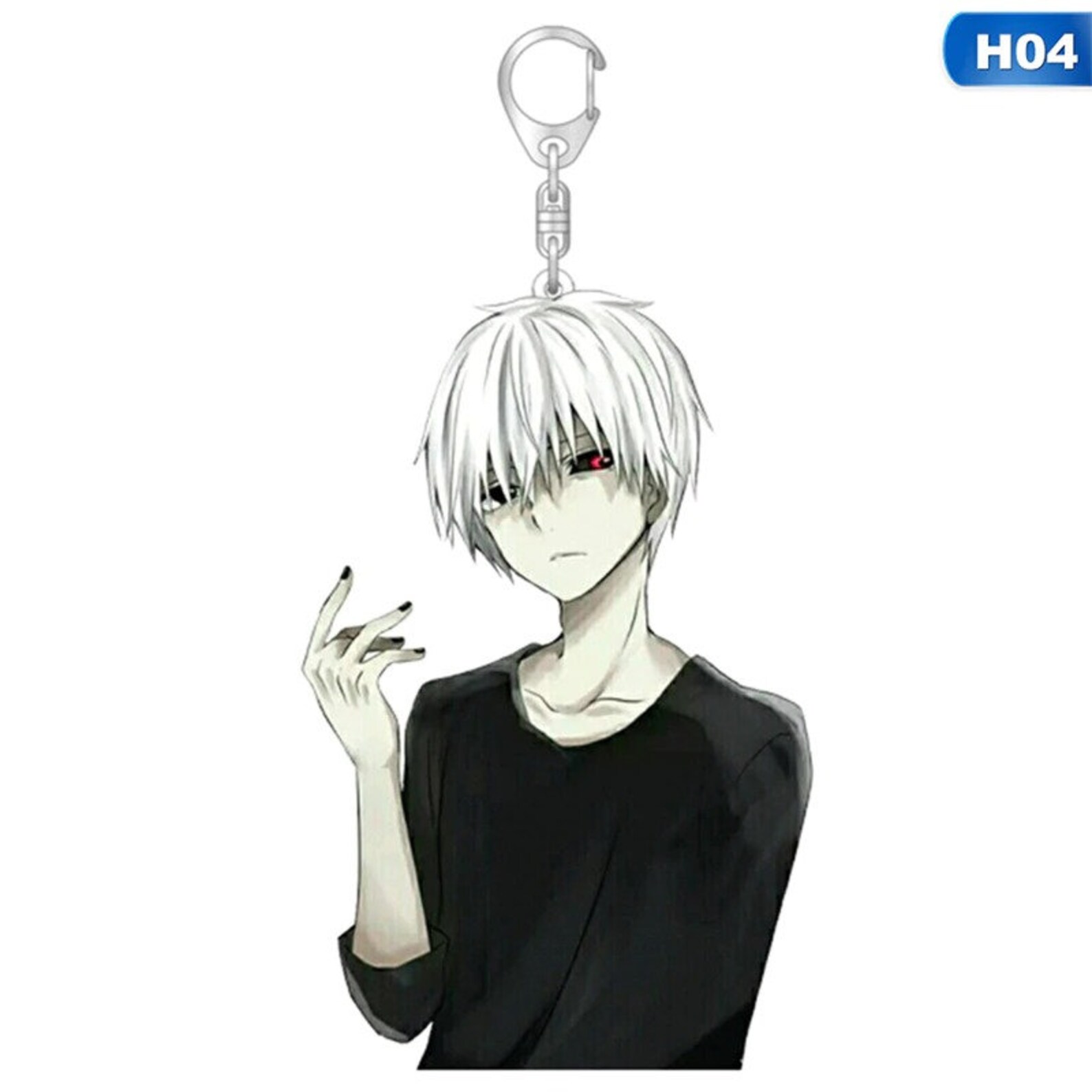 1pcs Tokyo Ghoul Keychain Kaneki Ken Key Chain Pendant Acrylic Etsy