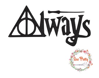 Potter Always Wizard machine embroidery file pattern design magic