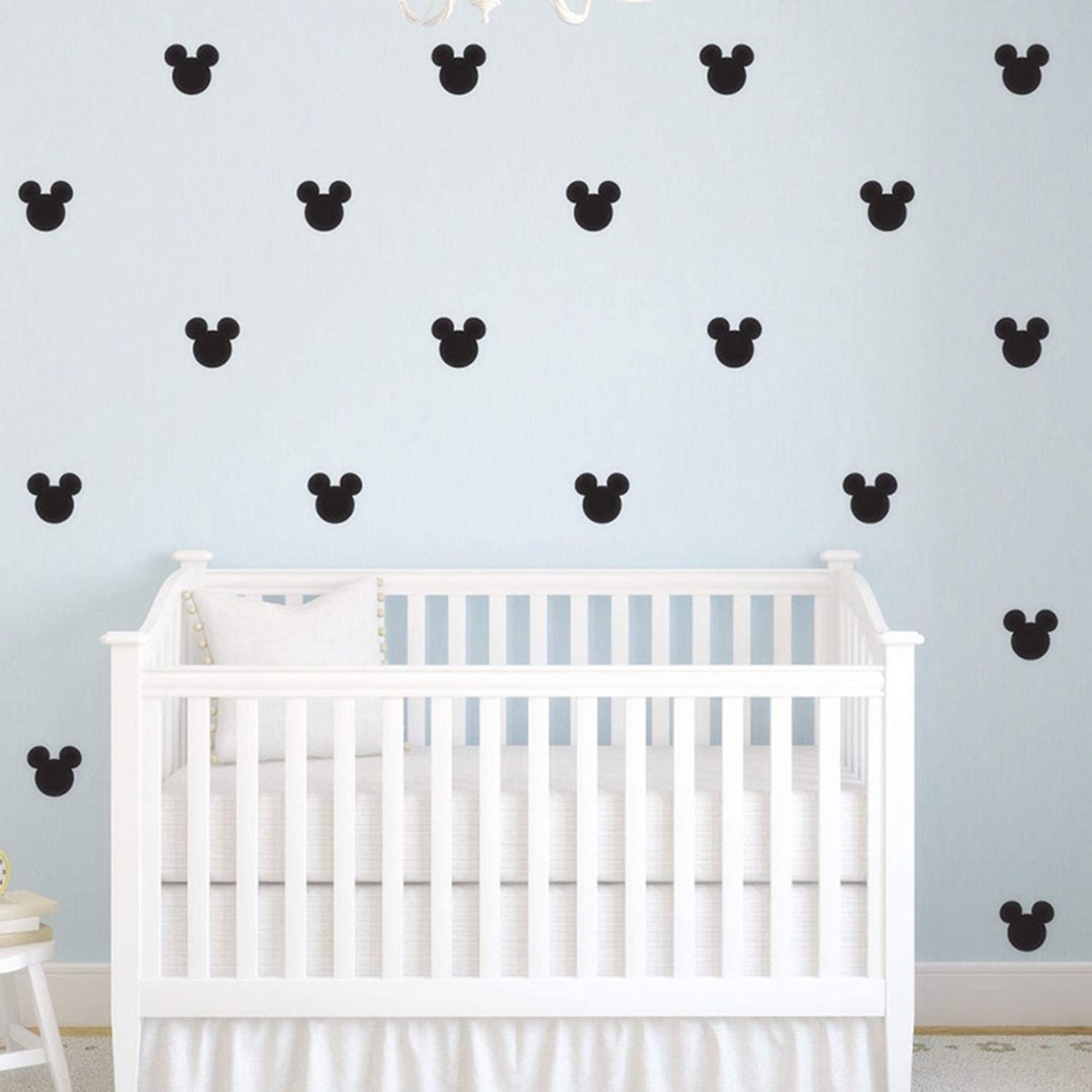 Mickey Mouse Wall Decal Mickey Head Wall Decal Mickey Vinyl Etsy