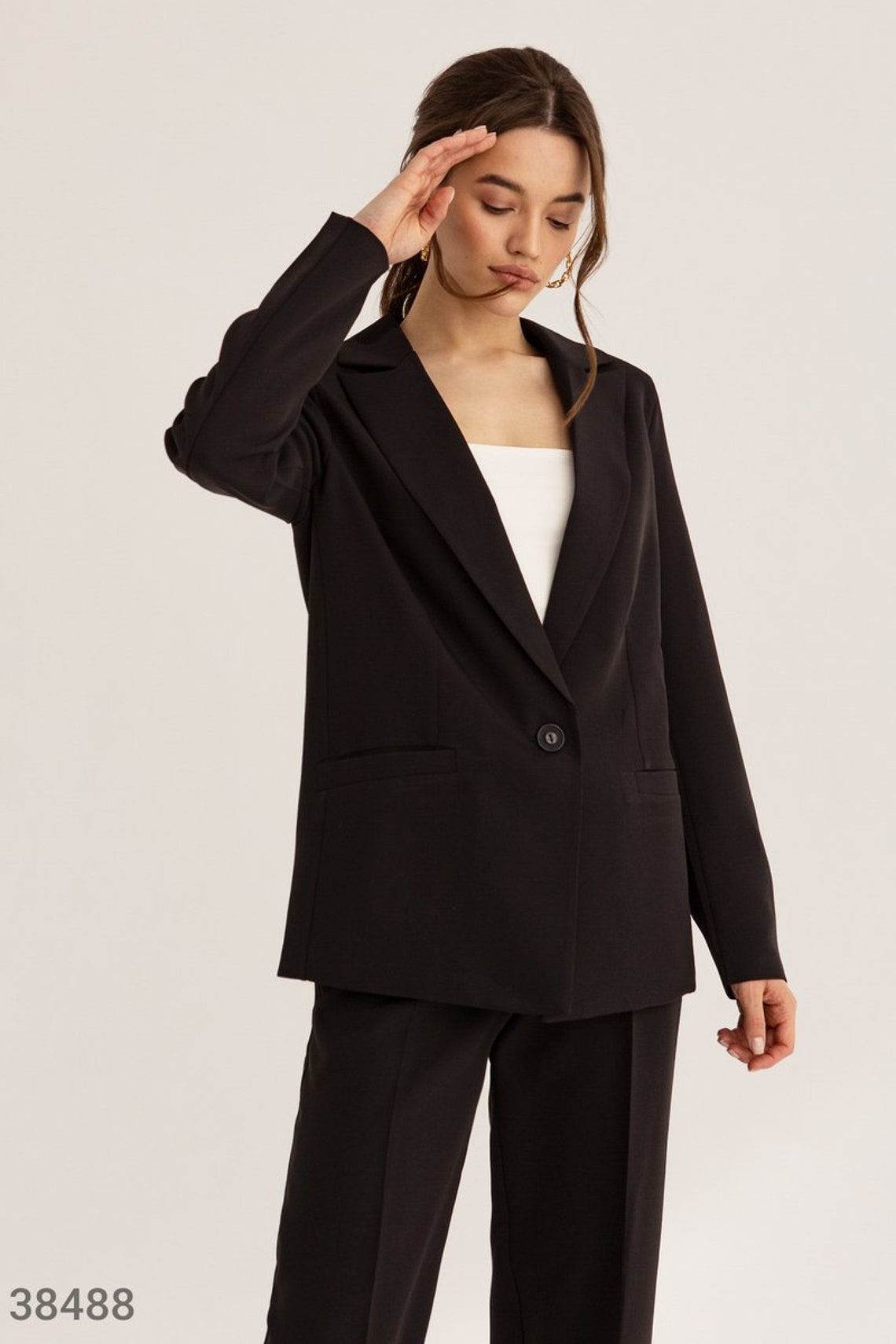 Black Pantsuit for Women Women's Formal Wear Pant and Etsy