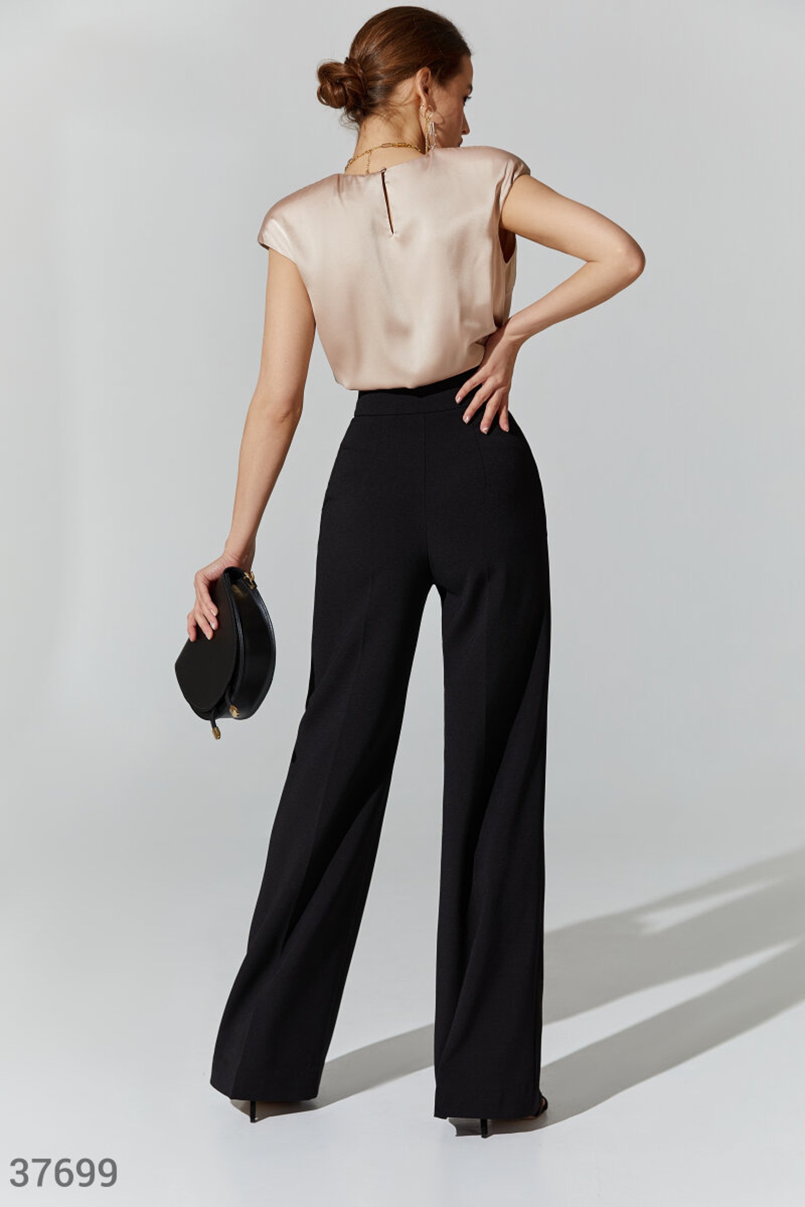 Palazzo Pants Women Black High Waisted Palazzo Pant for Etsy Canada