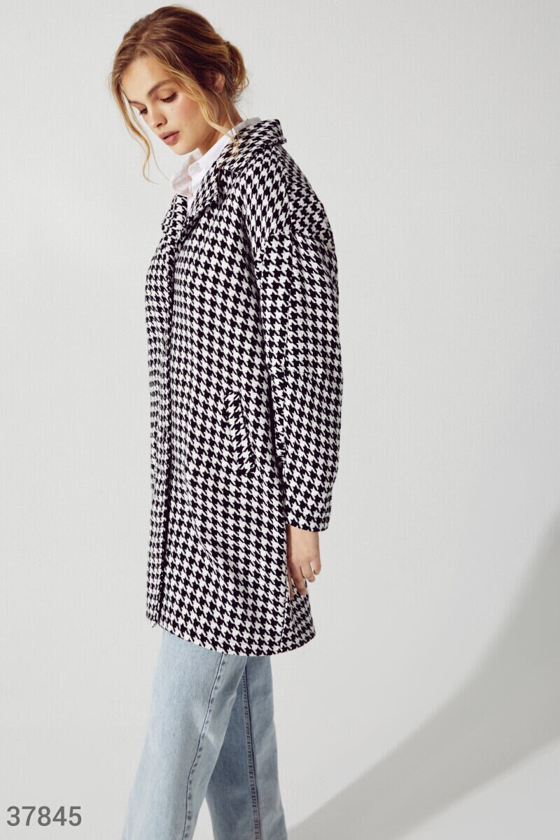 Houndstooth Coat - Etsy