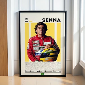 Ayrton Senna Poster, Formel1 Poster, F1 Racing Poster, Auto Poster, Formel 1 Poster, Formel 1 Geschenke, Sport Poster