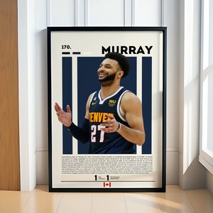 Jamal Murray Poster, Basketball Poster, NBA Poster, Motivational Poster, NBA Decor, Basketball Gift