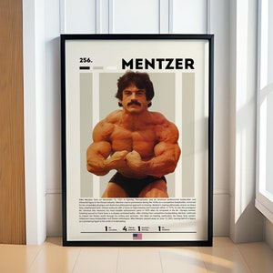 Mike Mentzer Poster, Bodybuilding Poster, Gym Posters, Motivational Poster, Gym Decor, Fitness Poster, Man Cave Art, Gift For Him