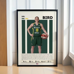 Póster de Sue Bird, póster de baloncesto, impresión de baloncesto, póster motivacional, decoración de la NBA, póster de fitness, regalo de baloncesto