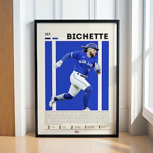 Bo Joseph Bichette Poster, Baseball Poster, Sports Poster, Motivational Poster, Baseball Gifts, Fitness Poster, Man Cave Art, Gift For Him