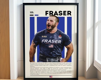 Mat Fraser Crossfit Poster - Motivational Gym Decor for Him - Sports Wall Art - Gift Idea