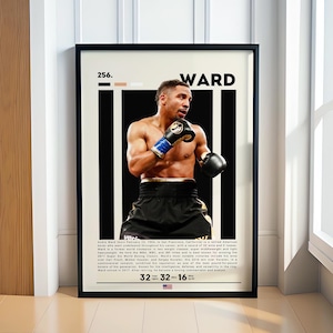 Andre Ward Poster, Boxing Poster, Sports Poster, Motivational Poster, Gym Decor, Fitness Poster, Man Cave Art, Gift For Him