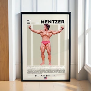 Mike Mentzer Poster, Bodybuilding Poster, Gym Posters, Motivational Poster, Gym Decor, Fitness Poster, Man Cave Art, Gift For Him