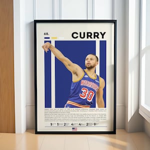 Póster de Stephen Curry, póster de baloncesto, póster de Golden State, póster motivacional, decoración de gimnasio, póster de fitness, arte de cueva de hombre, regalo para él