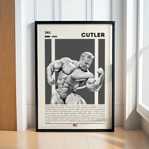 Jay Cutler Poster, Bodybuilding Poster, Gym Posters, Motivational Poster, Gym Decor, Fitness Poster, Man Cave Art, Gift For Him