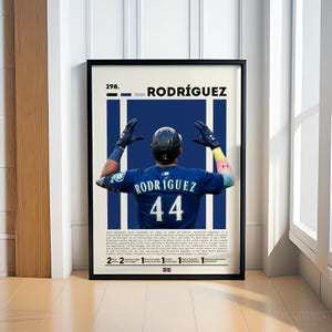 Julio Rodriguez Poster, Baseball Prints, Sports Poster, Baseball Player Gift, Baseball Wall Art, Sports Bedroom Posters