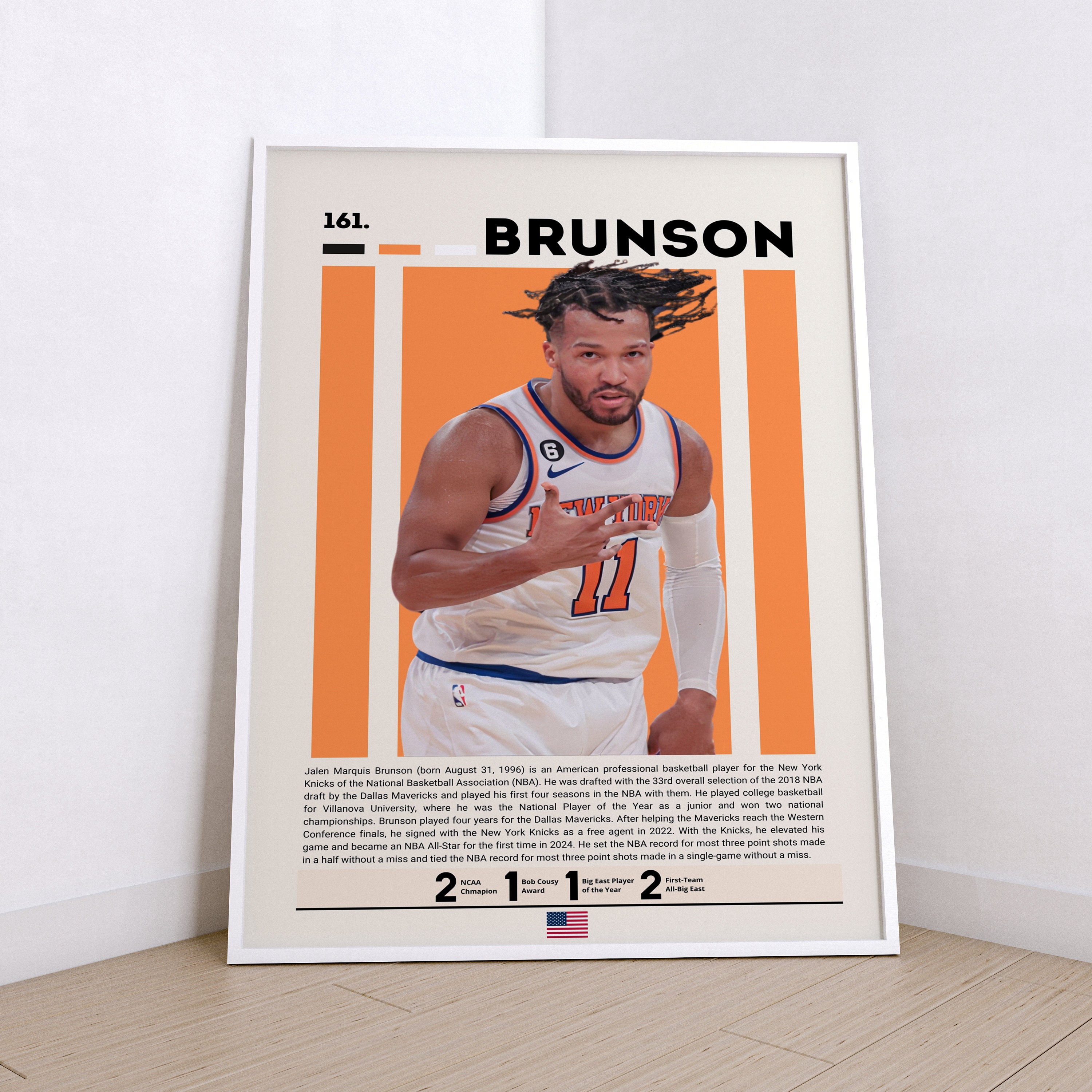 ジェイレン・ブランソンのポスター、バスケットボールのポスター、NBA