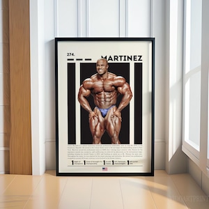 Victor Martinez Poster, Bodybuilding Poster, Gym Posters, Motivational Poster, Gym Decor, Fitness Poster, Man Cave Art, Gift For Him
