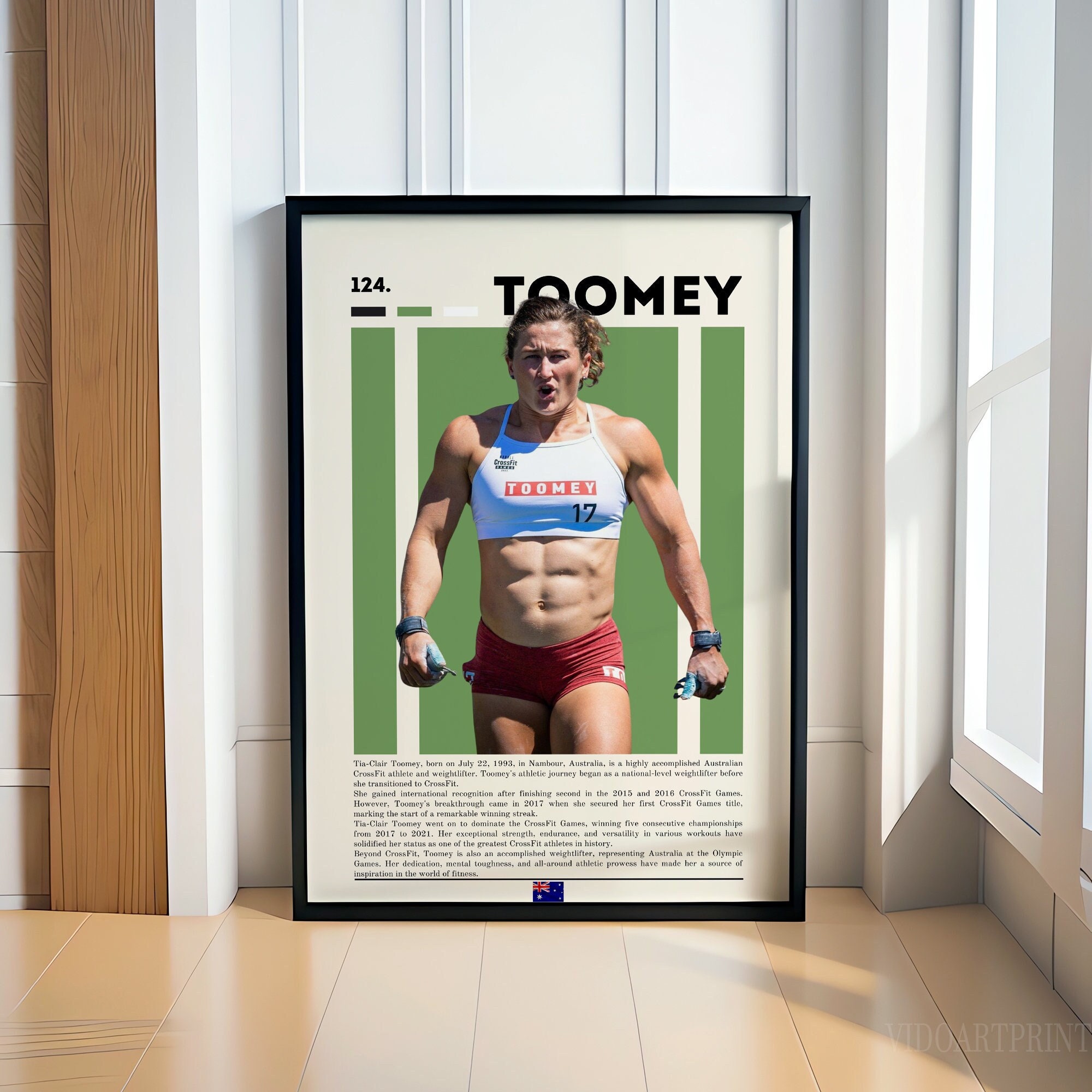 Tia-Clair Toomey Poster, Crossfit Poster, Sports Poster, Motivational Poster, Crossfit Decor, Fitness Poster, Man Cave Art, Gift For Him