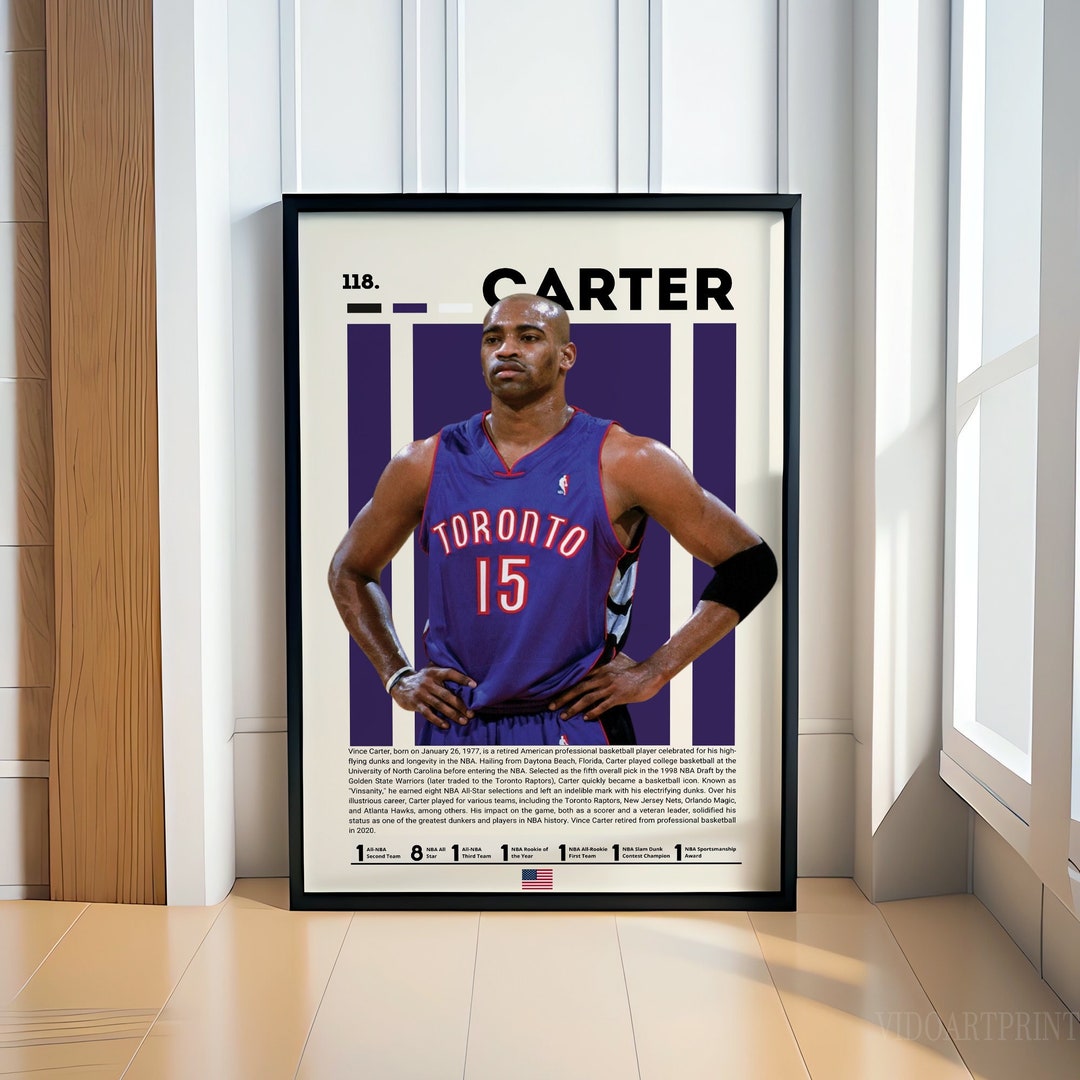 Vince Curter Poster, Basketball Poster, Sports Poster, Motivational ...