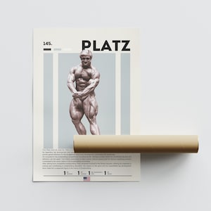 Tom Platz Poster, Bodybuilding Poster, Gym Posters, Motivational Poster ...