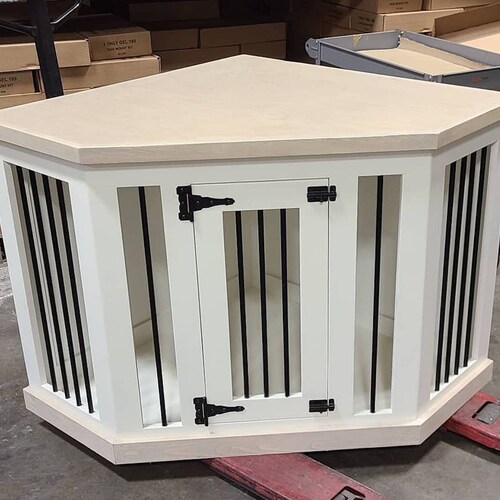 Custom Single Dog Crate Corner Dog Crate Modern Dog House Etsy