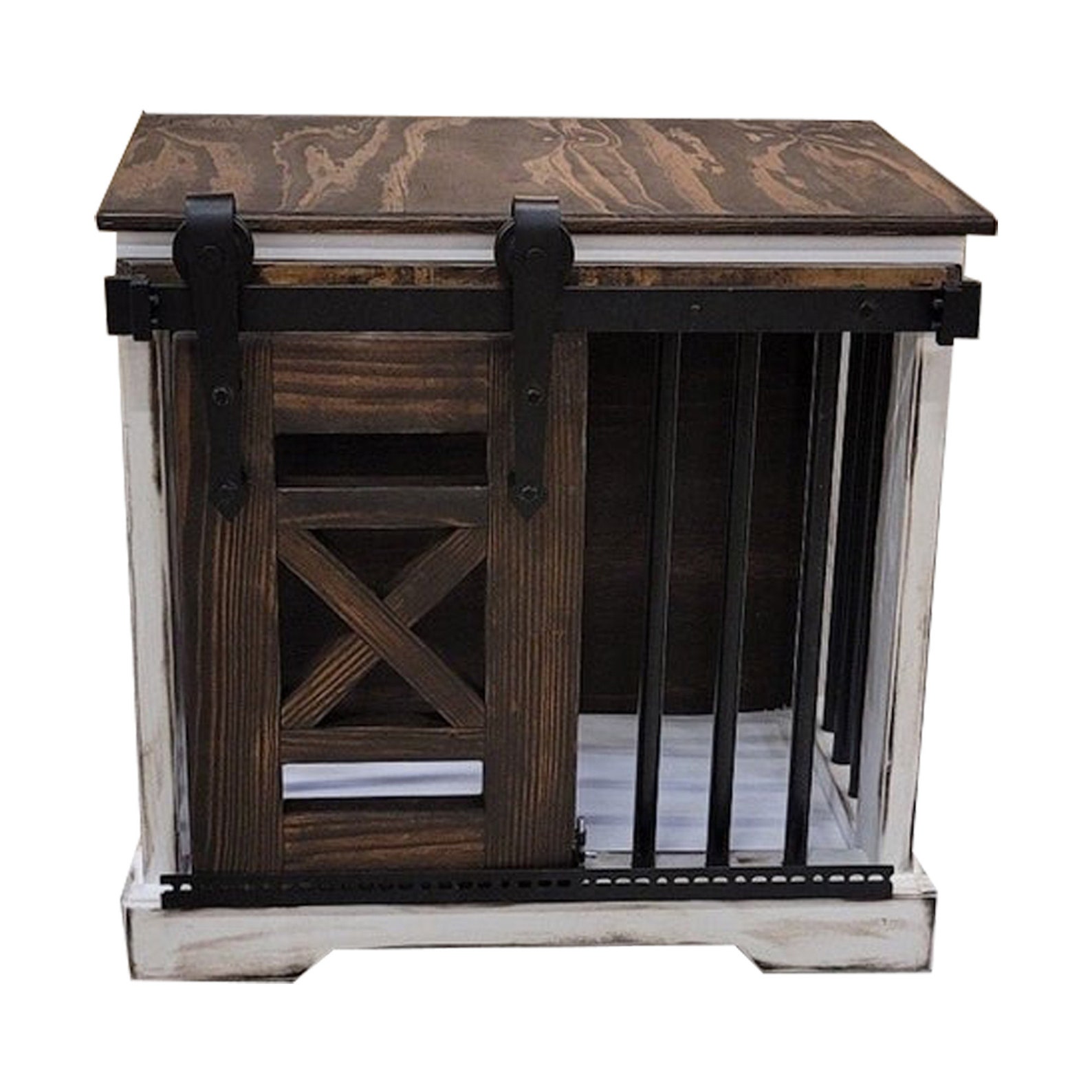 Small Dog Crate Furniture Single Small Dog Crate with Sliding Etsy