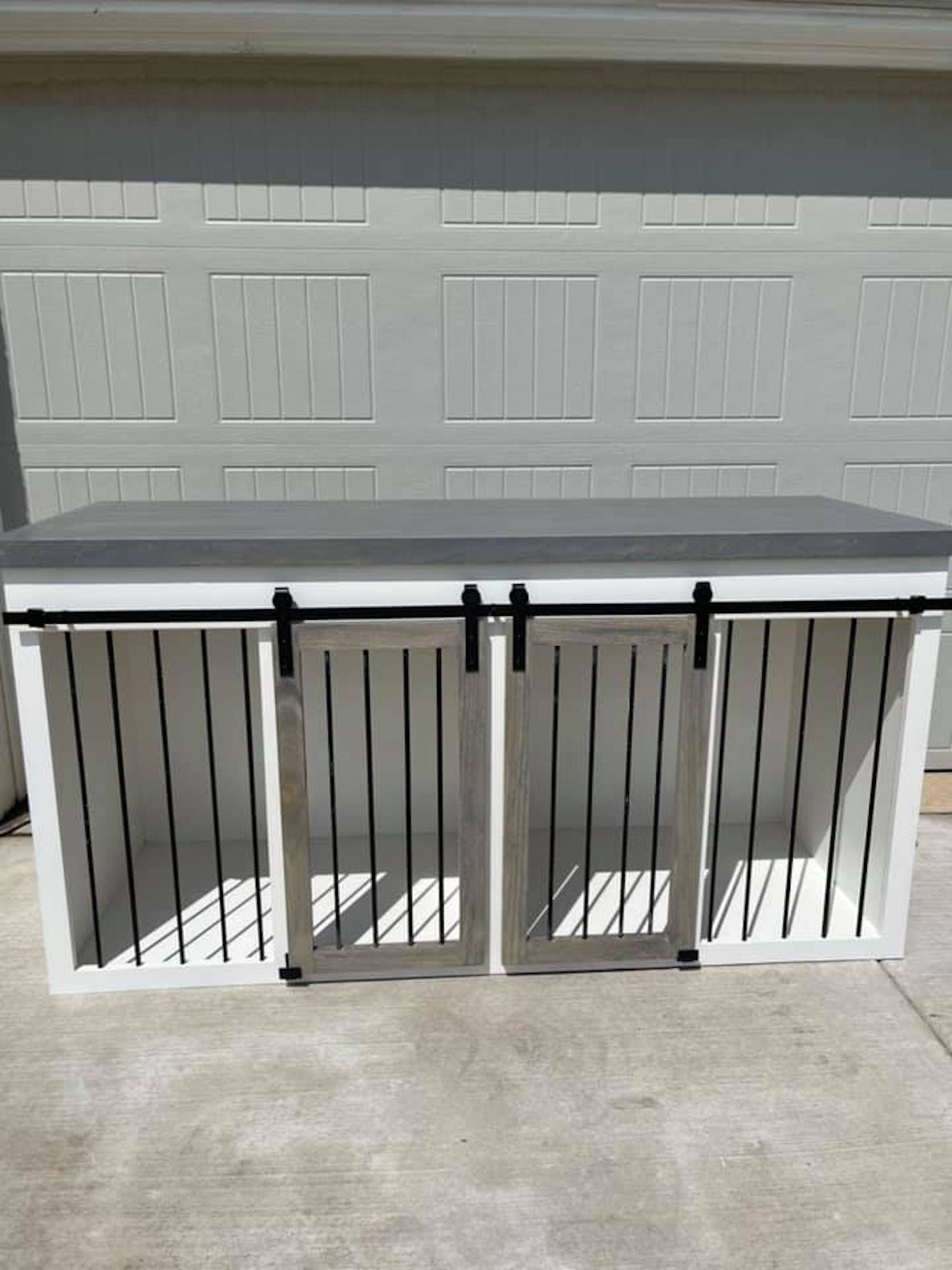 double dog crate table