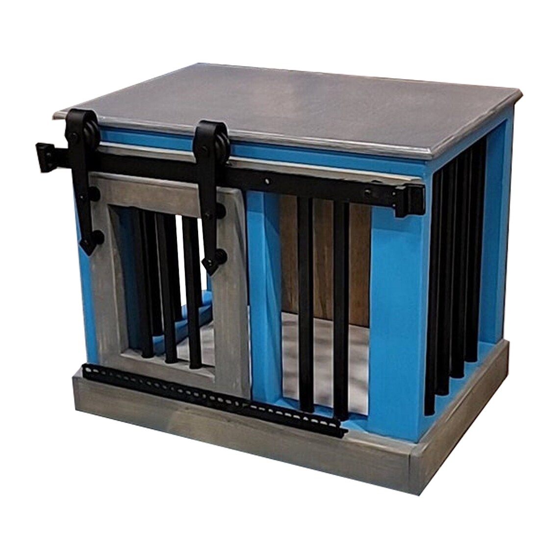 Single Small Dog Crate with Sliding Barn Door Etsy