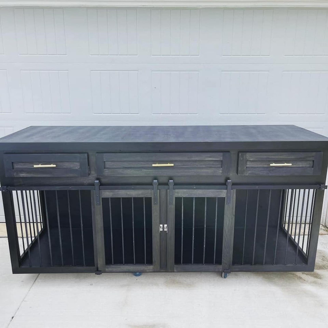 Dog Crate Furniture Personalized Dog Kennel Custom Dog Etsy