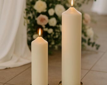 XL fireplace candles - lantern candles - altar candle in ivory color - large candle - wedding decoration, baptism - various sizes - gift idea