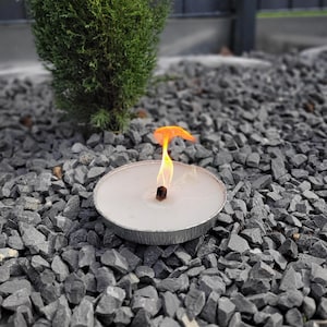 Garden candles - candle bowl for outdoors - garden torch - torch bowls set of 3 - for garden, party & New Year&#39;s Eve - flame bowls candle -