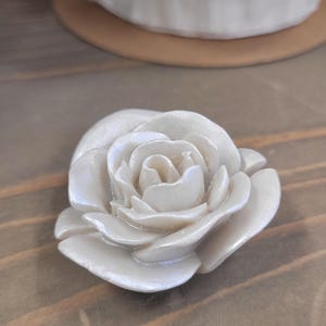 Blumen Kartenhalter - Tischkartenhalter Rose - Tischdeko Hochzeit, Taufe - Platzkartenhalter Blumen Deko - Vintage Stil - Geschenk