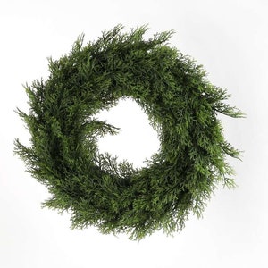 Large door wreath - Thuja wreath green - Autumn wreath - Wall wreath Ø 43 cm