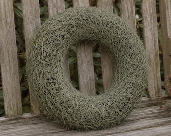 Green decorative wreath, rattan wreath, table wreath, Advent wreath for decorating, All Saints' Day - Christmas decoration, door wreath, natural wreath – 3 sizes