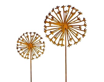 Garden plug rust - dandelion, bed plug, garden decoration