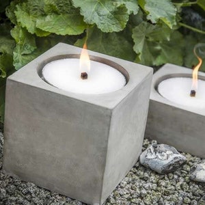 Concrete garden torch / fire bowl / garden candle holder / fire pit / flame bowl holder / garden party