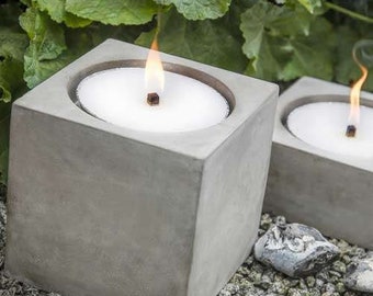 Garden torch concrete / fire bowl / candle holder garden / fireplace / flame bowl holder / garden party