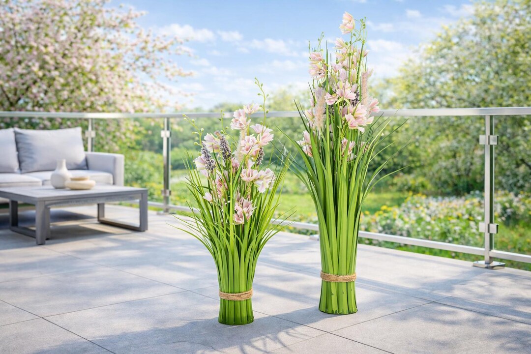Artificial Spring Tree Artificial Spring Plants for Patio, Balcony, Standing Artificial ...