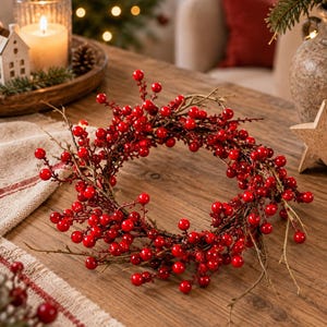 Weihnachtskranz haustür künstlich