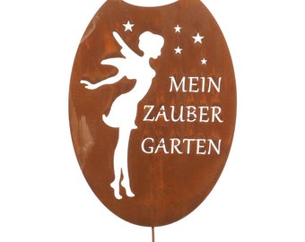 Garden stake garden sign fairy/elf / my magic garden / garden decoration